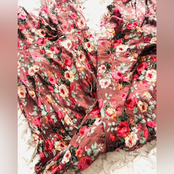 Lulus Everlasting Bliss Blush Floral Maxi Dress Size XS - Picture 14 of 14